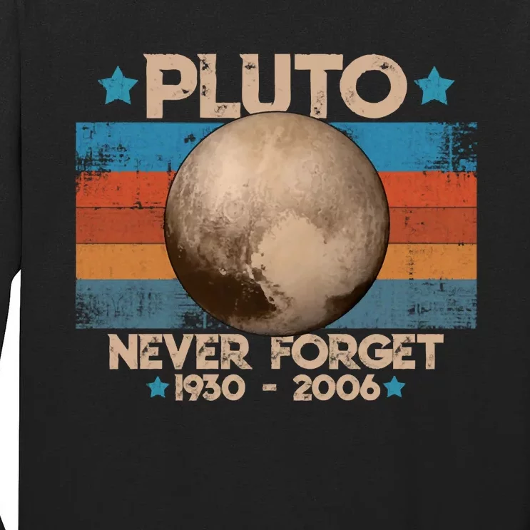 Vintage Never Forget Pluto Tall Long Sleeve T-Shirt