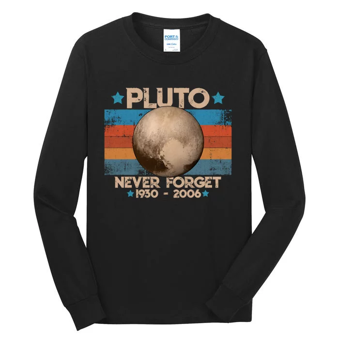 Vintage Never Forget Pluto Tall Long Sleeve T-Shirt