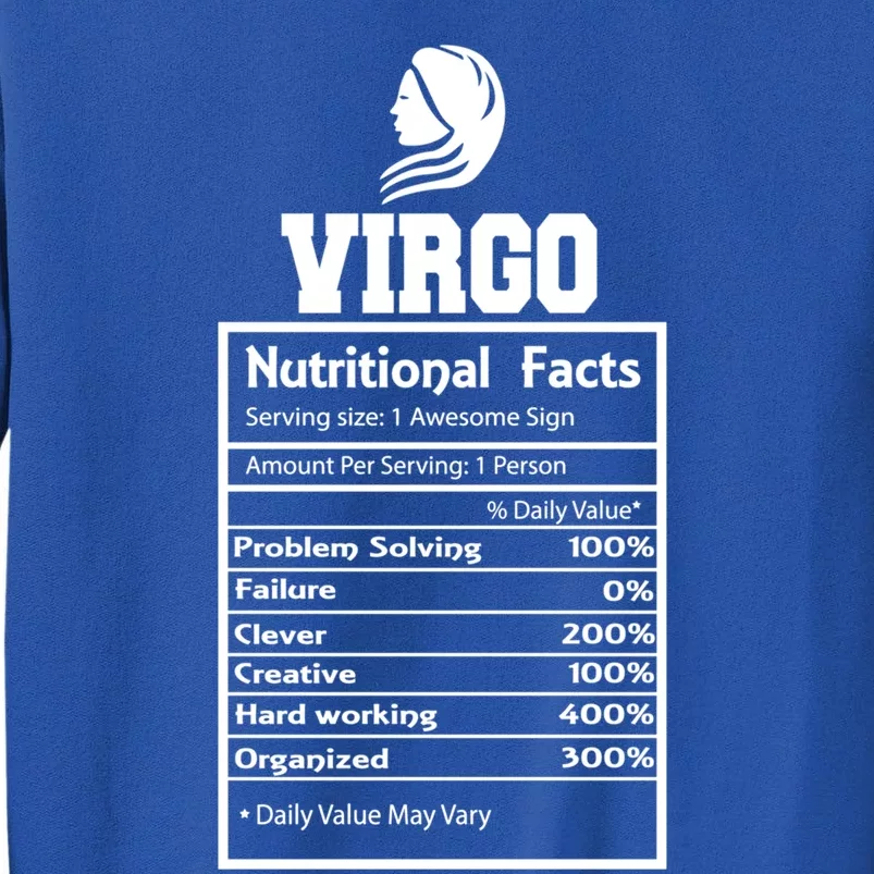 Virgo Nutritional Facts Horoscope Zodiac Astrology Sign Gift Sweatshirt