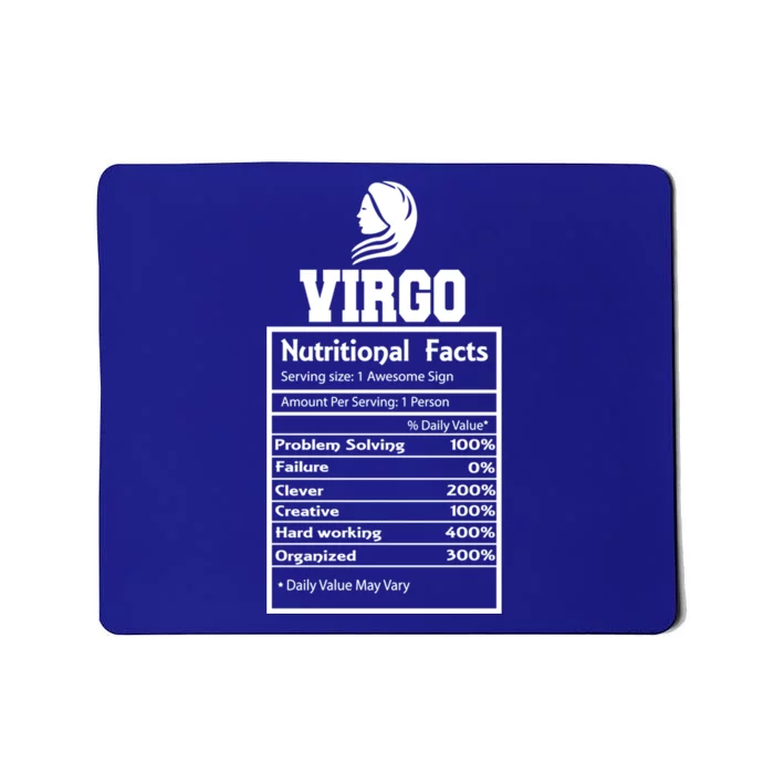 Virgo Nutritional Facts Horoscope Zodiac Astrology Sign Gift Mousepad