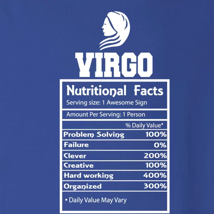 Virgo Nutritional Facts Horoscope Zodiac Astrology Sign Gift Toddler Long Sleeve Shirt