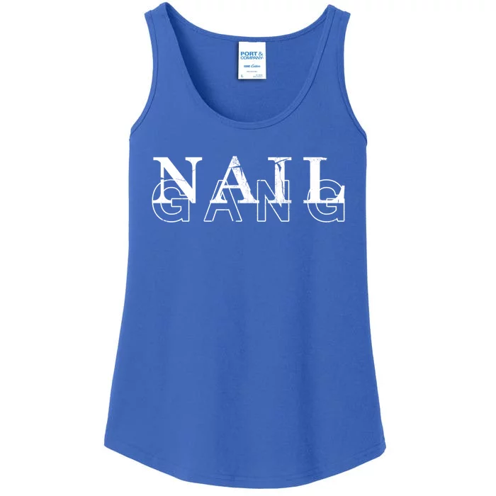 Vintage Nail Gang Nail Artist Nail Technician Gift Ladies Essential Tank