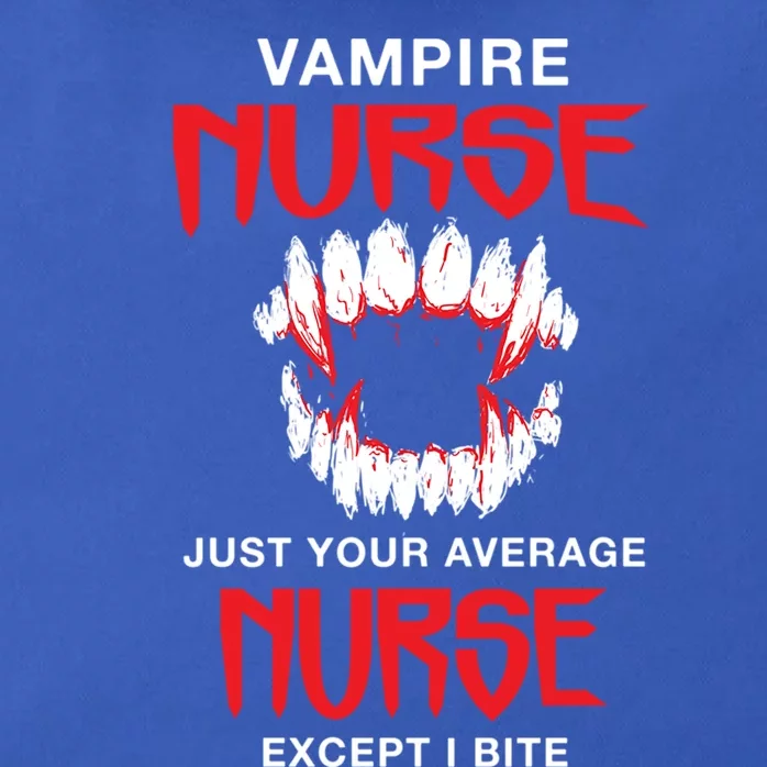 Vampire Nurse Halloween Nursing Scary Rn Funny Coworker Gift Zip Tote Bag