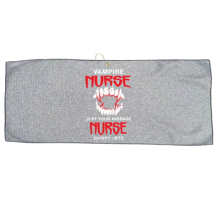 Vampire Nurse Halloween Nursing Scary Rn Funny Coworker Gift Large Microfiber Waffle Golf Towel