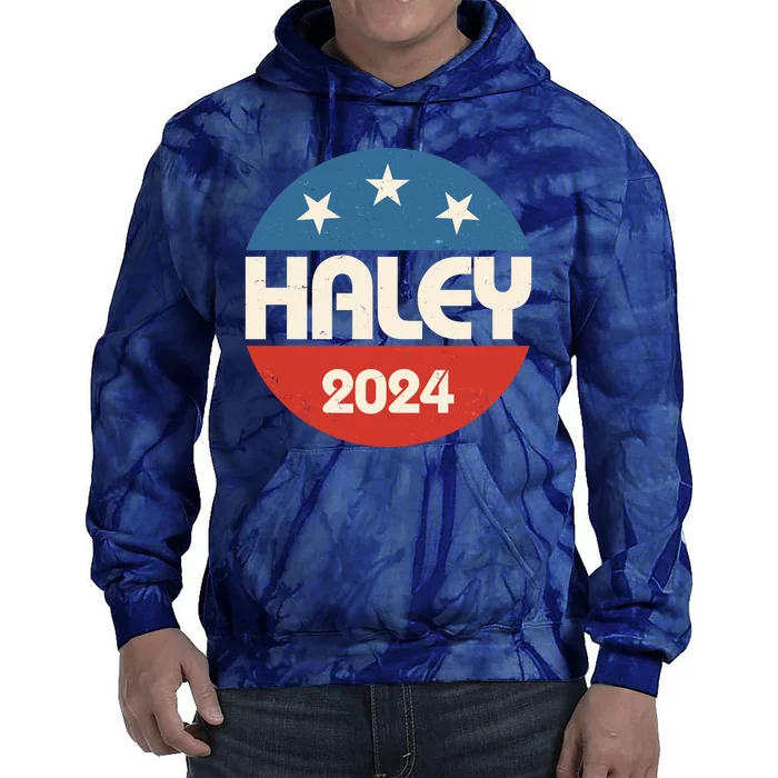 Vintage Nikki Haley For President 2024 Election Tie Dye Hoodie