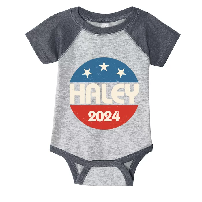 Vintage Nikki Haley For President 2024 Election Infant Baby Jersey Bodysuit