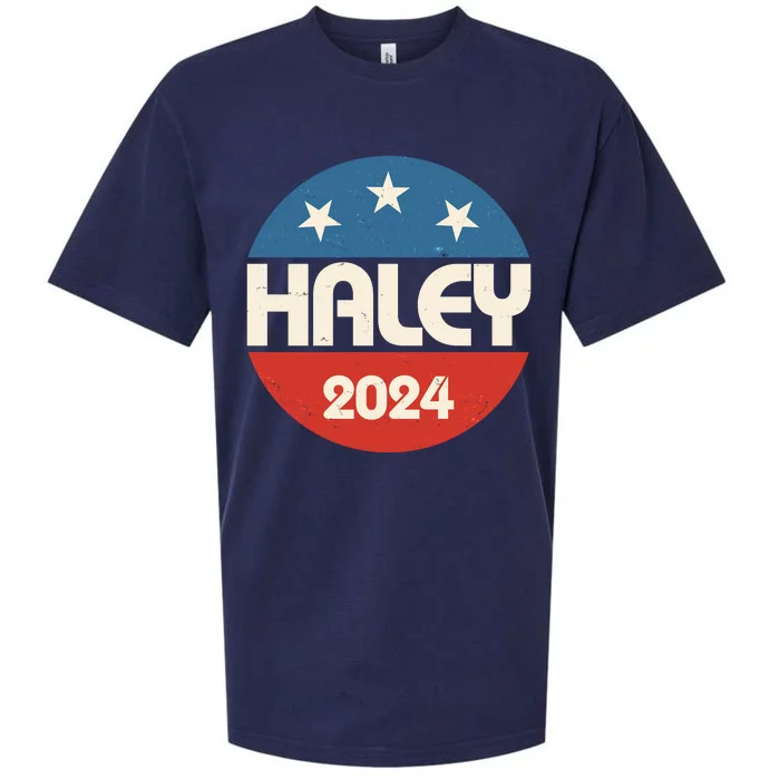 Vintage Nikki Haley For President 2024 Election Sueded Cloud Jersey T-Shirt