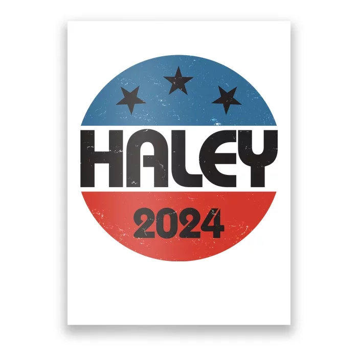 Vintage Nikki Haley For President 2024 Election Poster