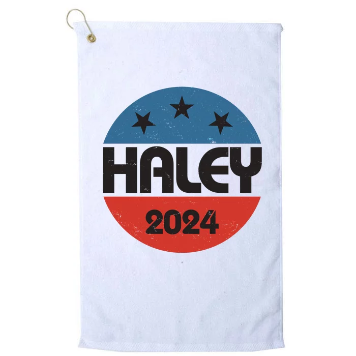 Vintage Nikki Haley For President 2024 Election Platinum Collection Golf Towel