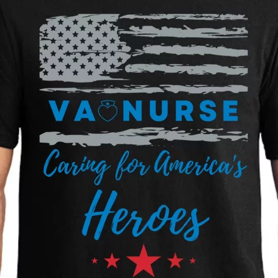 Va Nurse Heroes Serving Heroes Patriotic Flag Gift Pajama Set