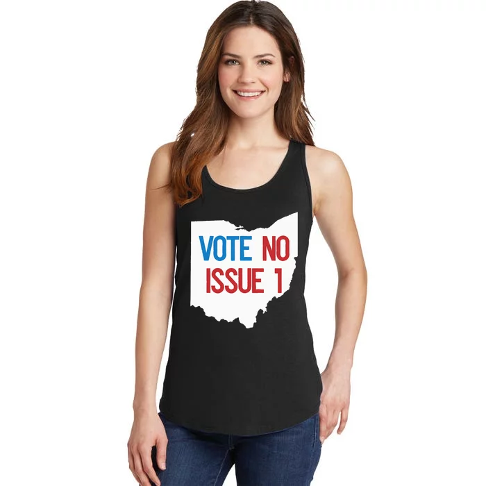 Vote No Issue 1 Ladies Essential Tank