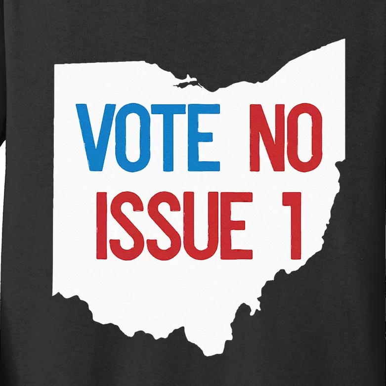 Vote No Issue 1 Kids Long Sleeve Shirt