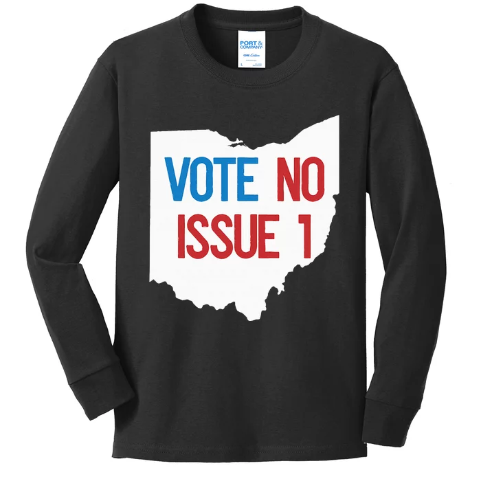 Vote No Issue 1 Kids Long Sleeve Shirt