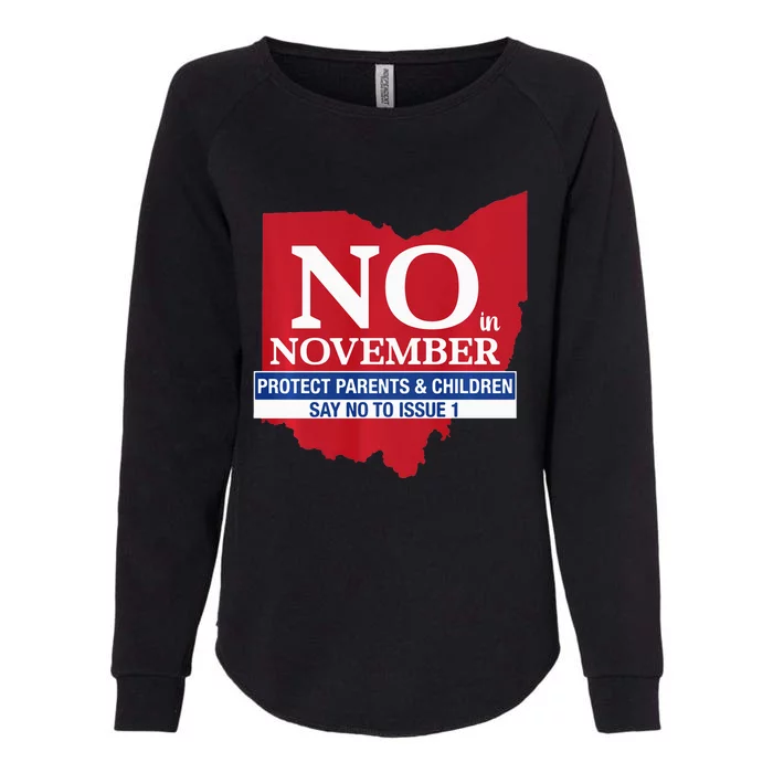 Vote NO in November Womens California Wash Sweatshirt