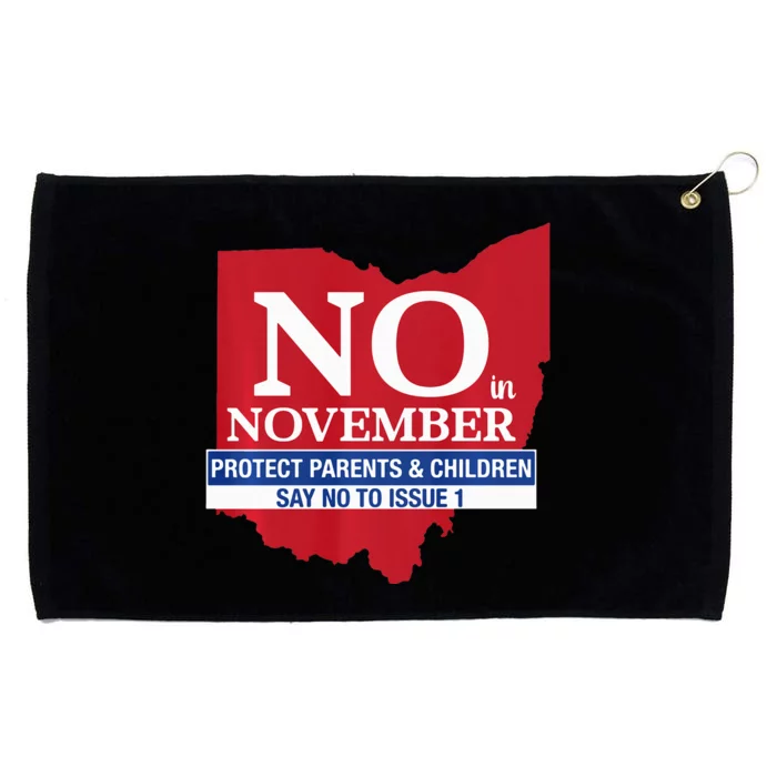 Vote NO in November Grommeted Golf Towel