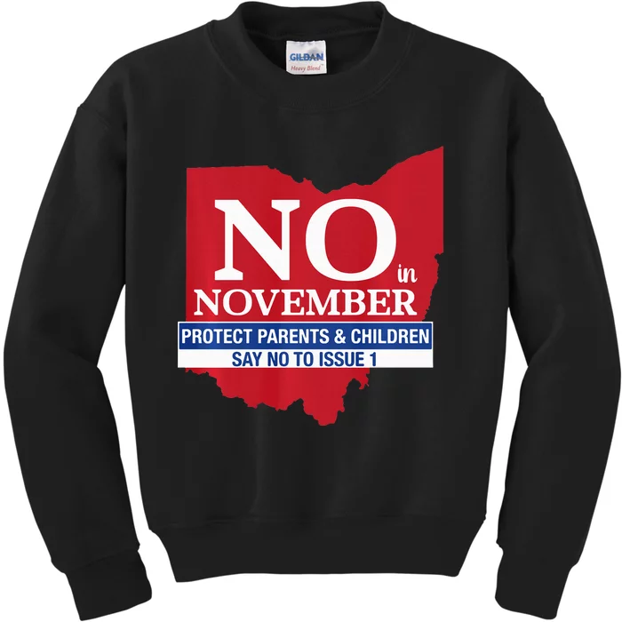 Vote NO in November Kids Sweatshirt