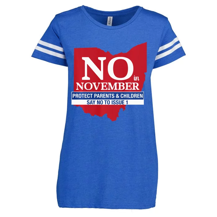 Vote NO in November Enza Ladies Jersey Football T-Shirt