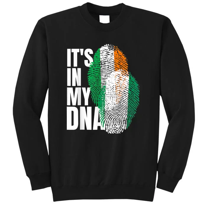 Vintage Nigeria Irish And Nigerian Mix DNA Heritage Flag Tall Sweatshirt