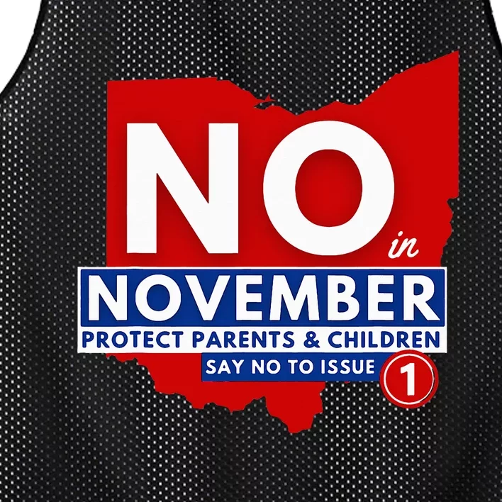 Vote NO In November Mesh Reversible Basketball Jersey Tank