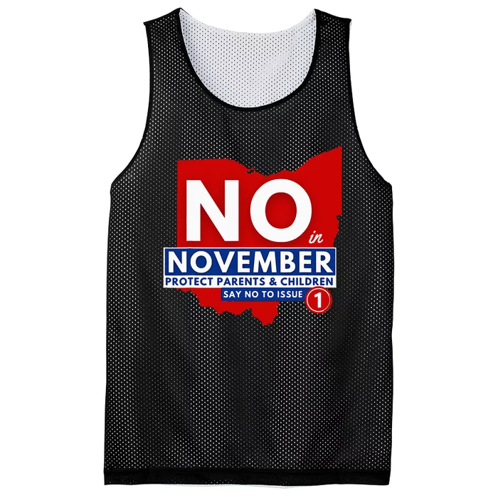 Vote NO In November Mesh Reversible Basketball Jersey Tank