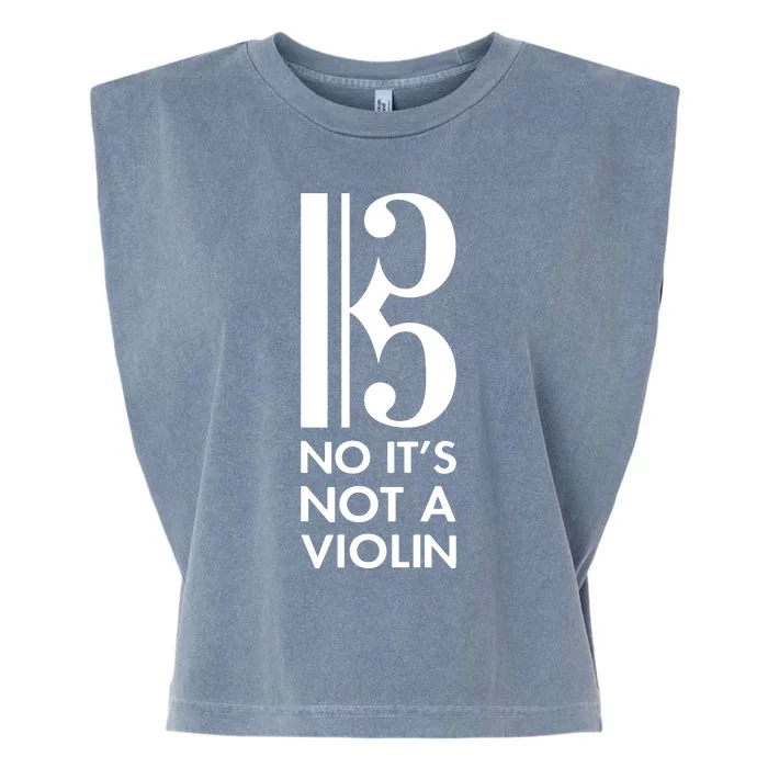 Viola No Its Not A Violin Alto Clef Gift Garment-Dyed Women's Muscle Tee