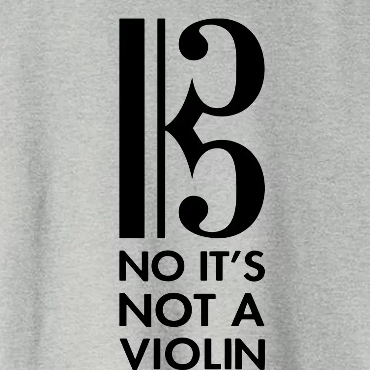 Viola No Its Not A Violin Alto Clef Gift Women's Crop Top Tee