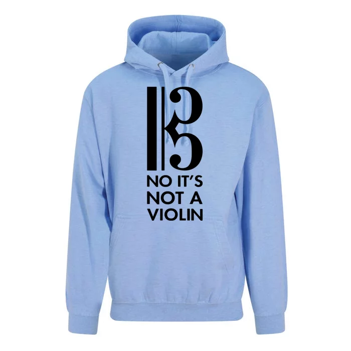 Viola No Its Not A Violin Alto Clef Gift Unisex Surf Hoodie