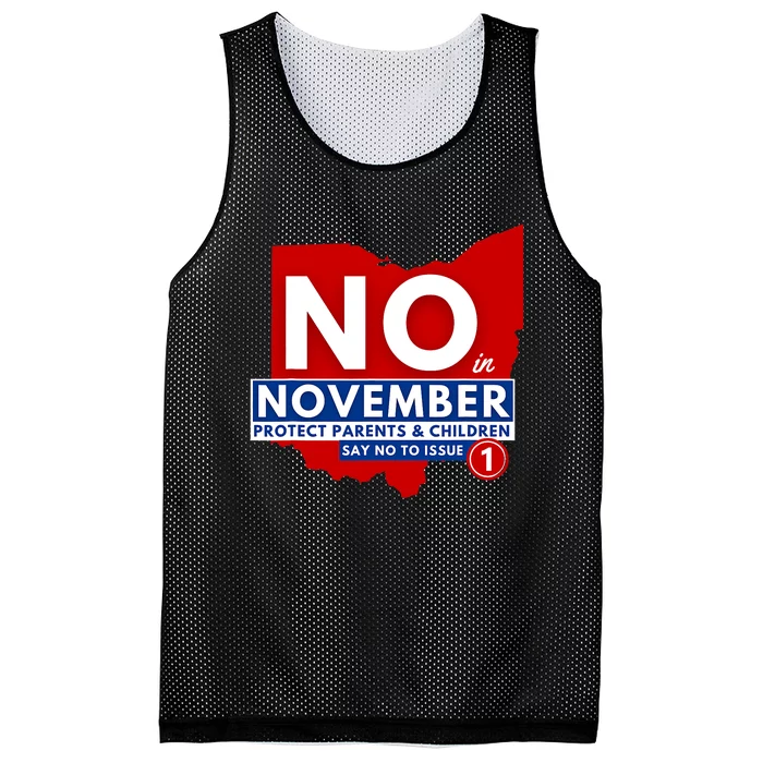 Vote NO In November Mesh Reversible Basketball Jersey Tank