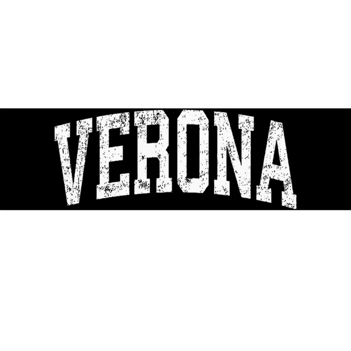 Verona New Jersey NJ Vintage Athletic Sports Bumper Sticker