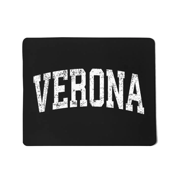 Verona New Jersey NJ Vintage Athletic Sports Mousepad