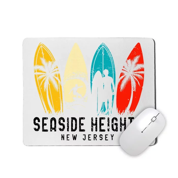 Vintage New Jersey Seaside Heights Surfboarder Mousepad