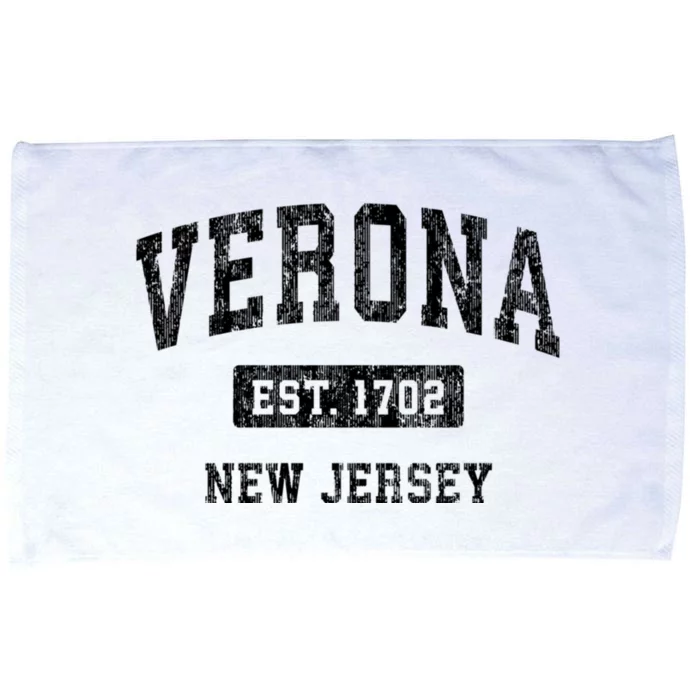 Verona New Jersey Nj Vintage Established Sports Design Microfiber Hand Towel