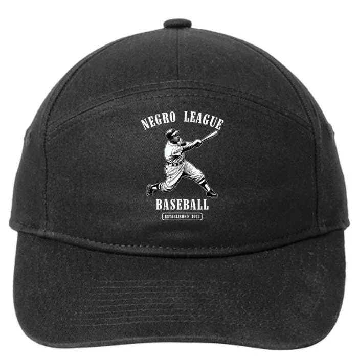 Vintage Negro League Baseball Black History Month Juneteenth 7-Panel Snapback Hat