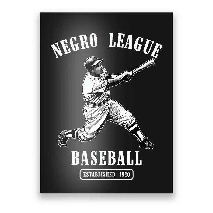 Vintage Negro League Baseball Black History Month Juneteenth Poster