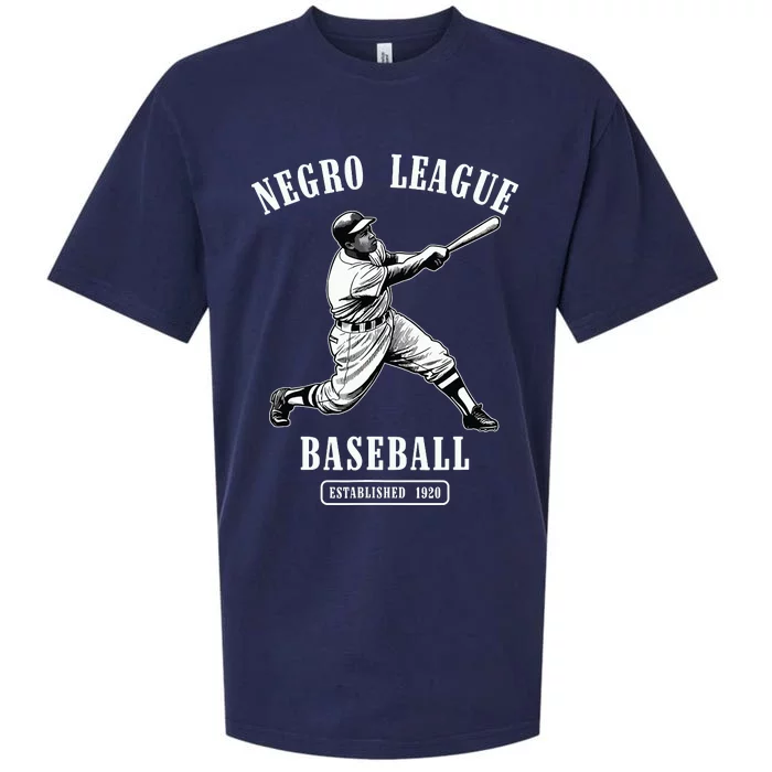 Vintage Negro League Baseball Black History Month Juneteenth Sueded Cloud Jersey T-Shirt