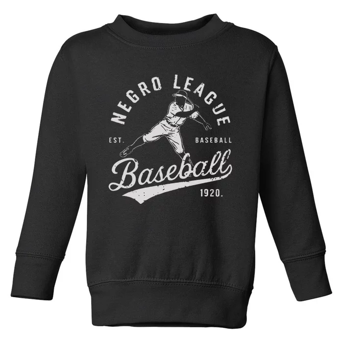 Vintage Negro League Baseball Est 1920 Toddler Sweatshirt