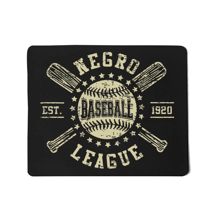 Vintage Negro League Baseball Black History Month Mousepad