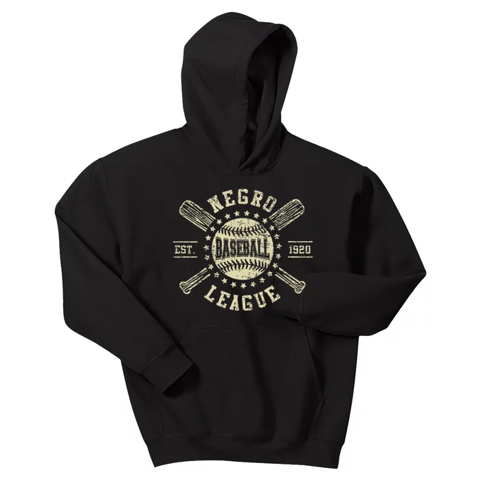 Vintage Negro League Baseball Kids Hoodie