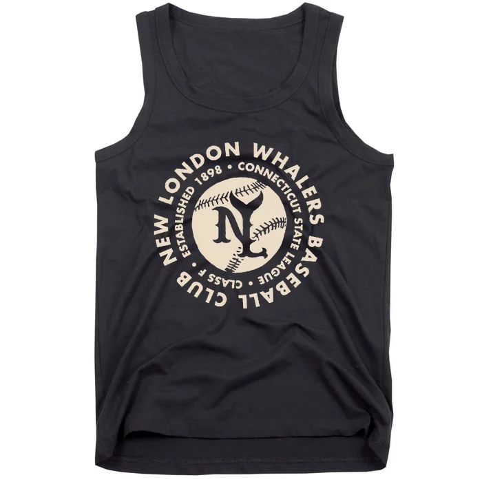 Vintage New London Whalers Defunct Connecticut Baseball Club Tank Top