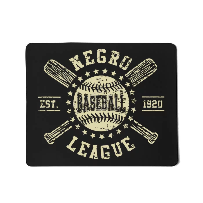 Vintage Negro League Baseball Black History Month Mousepad