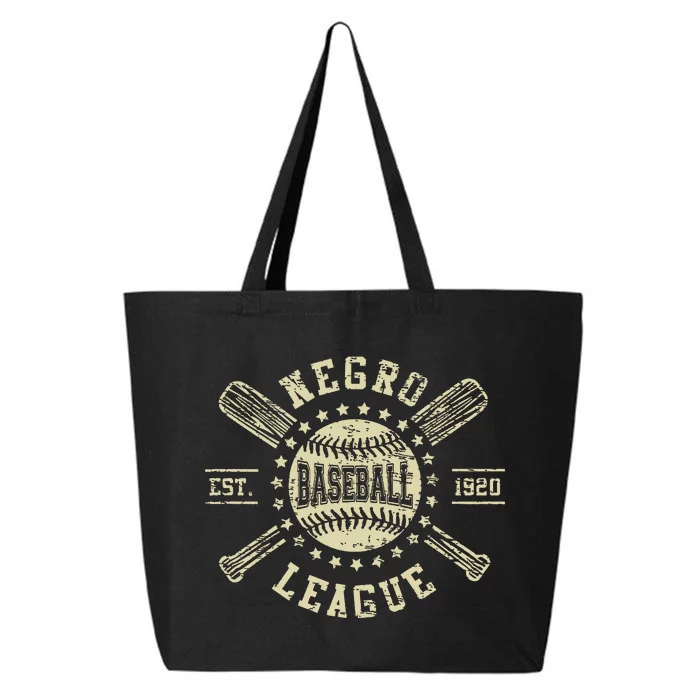 Vintage Negro League Baseball Black History Month 25L Jumbo Tote