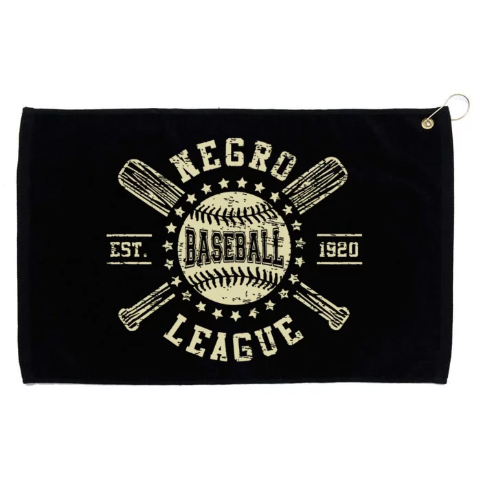 Vintage Negro League Baseball Black History Month Grommeted Golf Towel