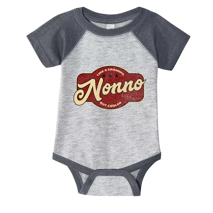 Vintage Nonno Like A Grandpa But Cooler Italian Nono Infant Baby Jersey Bodysuit