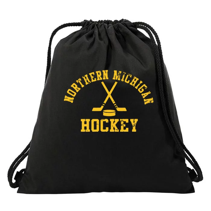 Vintage Northern Michigan Hockey Drawstring Bag