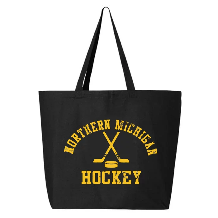 Vintage Northern Michigan Hockey 25L Jumbo Tote