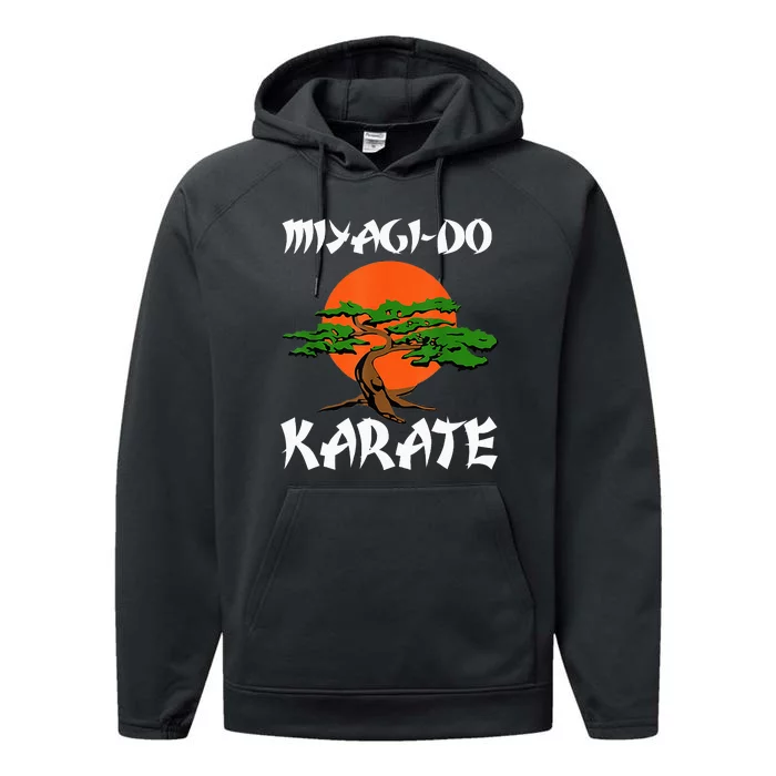 Vintage New Miyagido Karate Cool Bonsai Tree Performance Fleece Hoodie