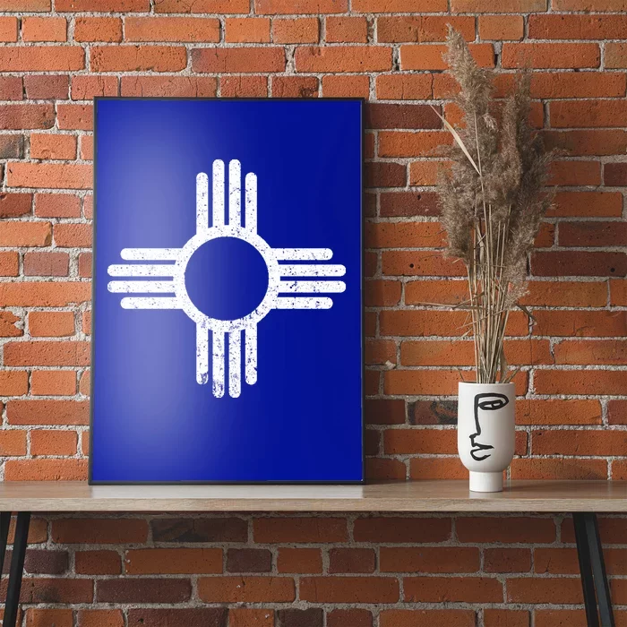 Vintage New Mexico Flag Symbol Poster