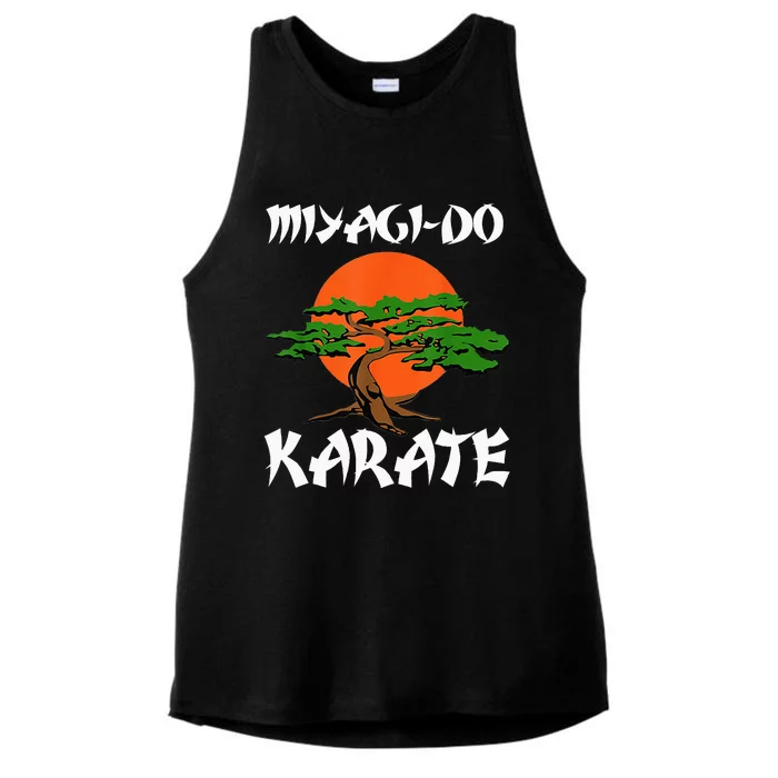 Vintage New MiyagiDo Karate Cool Bonsai Tree Gift Ladies Tri-Blend Wicking Tank