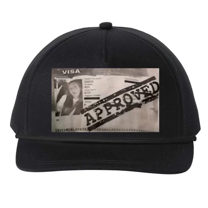 Visa Nika Muhl Approved Snapback Five-Panel Rope Hat