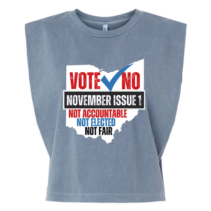 Votee No November Issue 1 Not Accountable Not Elected Not Fair Garment-Dyed Women's Muscle Tee